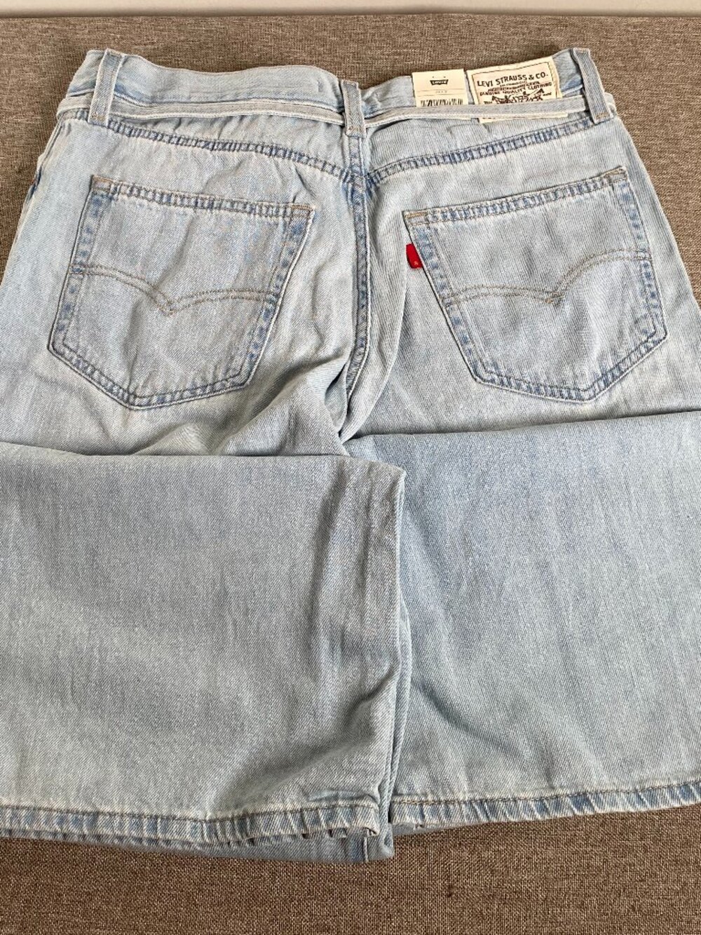 Levi's Premium XL Straight Wide Leg Jeans Women's 29 Blue Lightweight Linen NWT - Picture 8 of 16